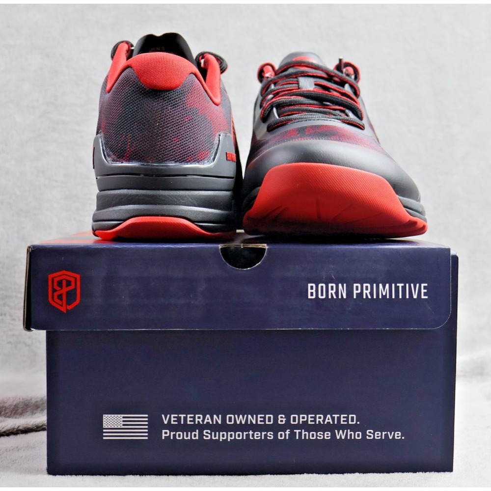 Mens Born Primitive Savage 1 Training Shoes 11.5 Red camo 22006-647 - Picture 3 of 6